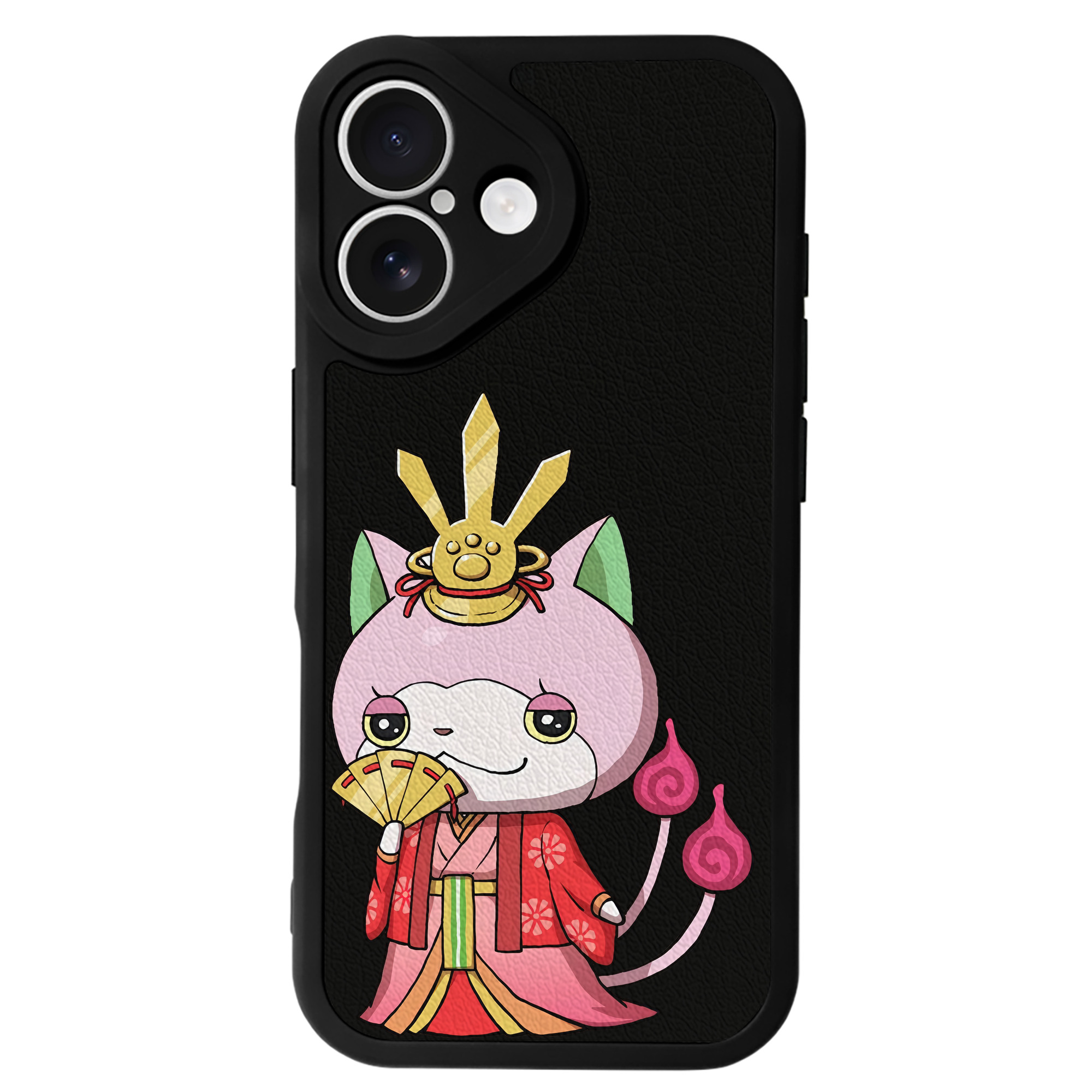 （画像用） 妖怪ウォッチ Yo-kai Watch 【iPhone 16シリーズ対応】シリコンスマホケース（レザー調） 材質：シリコン